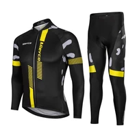 long sleeves cycling jersey set mountain road cycling suit mtb outdoor racing bike sweatshirt trousers sportswear maillot ropa