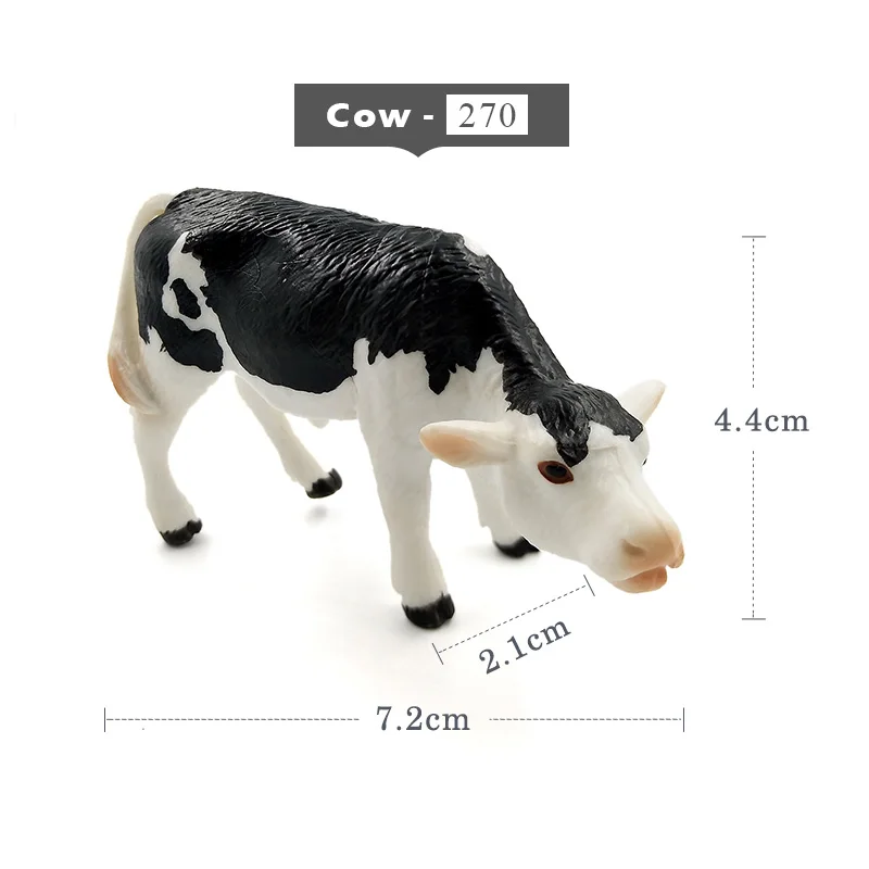 Cow -MY270 Ферма моделирование молоко корова пластик бык животное модель Фигурка бонсай домашний декор миниатюрное украшение для сада в виде Феи современные аксессуары - Цвет: Cow -MY270