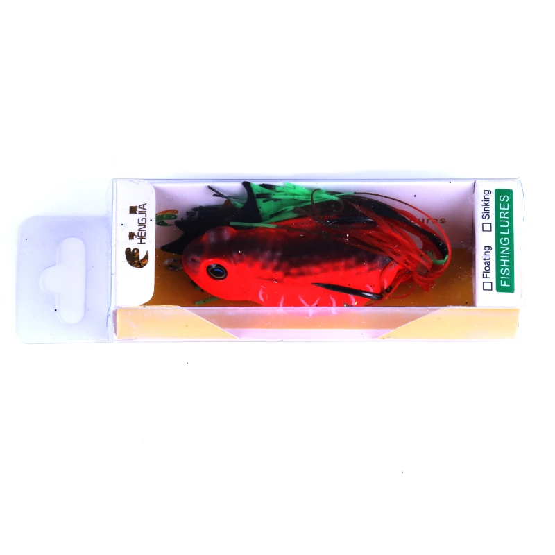 HENGJIA бренд 1 шт. Высокое качество живая цель Лягушка приманка 5 см/13 г Snakehead Topwater
