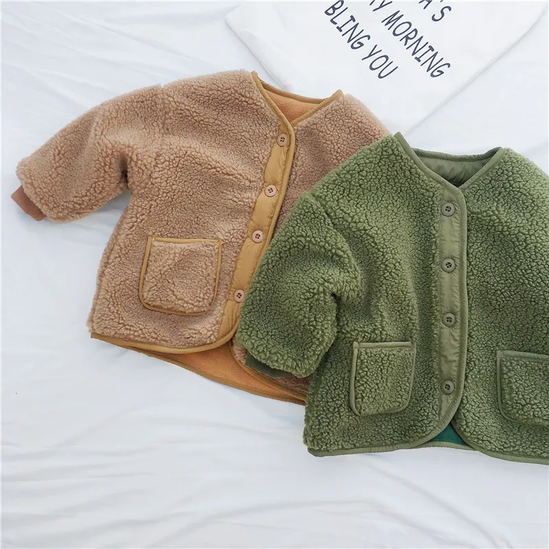 Корейский стиль 2018 пальто для маленьких девочек детские куртки мальчиков