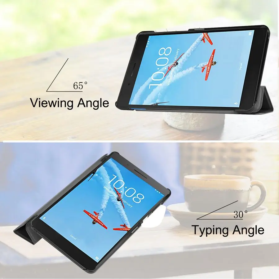 Тонкий защитный чехол для планшета Lenovo Tab E7 7. 0 7 дюймов трехскладной флип с