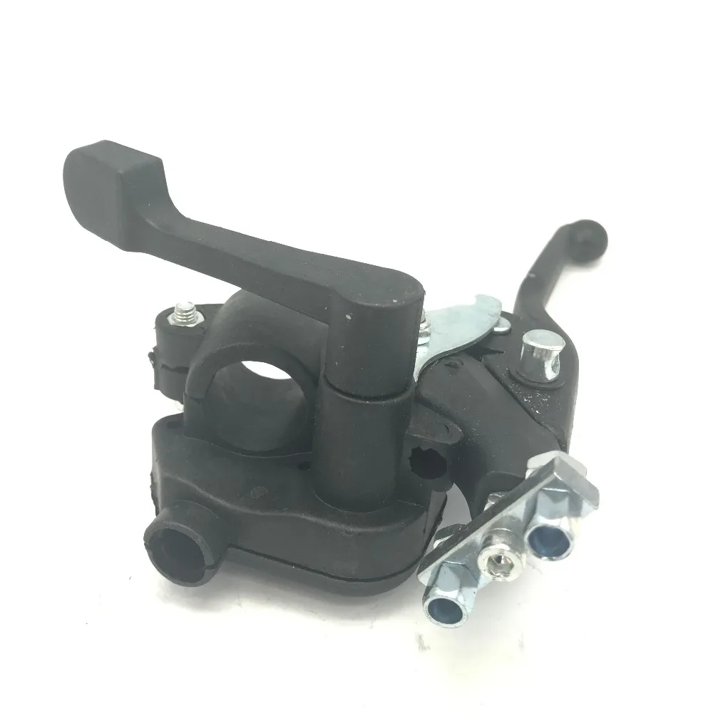 Новая дроссельная заслонка W/двойной тормозной рычаг для 2 х тактных 47CC 49CC мини ATV