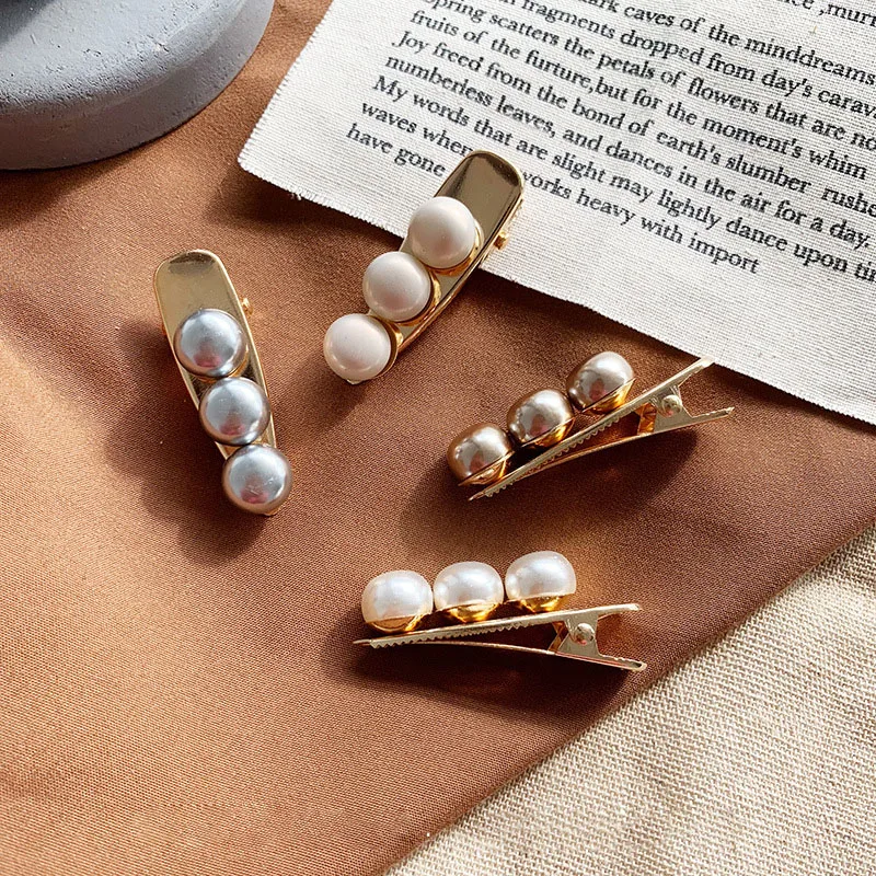 

Fashion pea pearl hairpins barrettes girls women BB hair clips clamp jewelry Korea tiny hair accessories hairgrips for woman P30