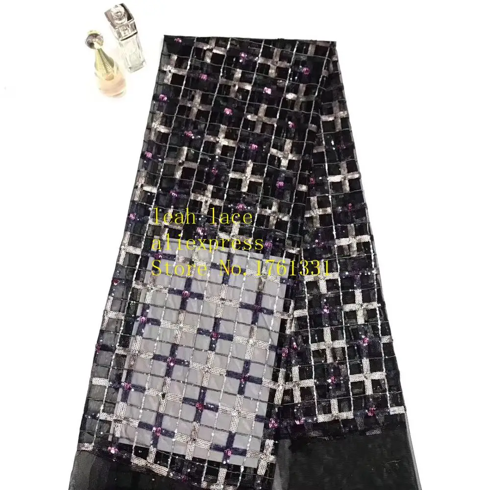 В наличии 5 ярдов/сумка 2 цвета крест узор сетка ткань блёстки французский стиль