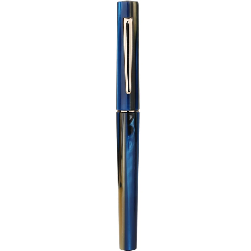 Blue(Only One Pen) Новинка Moonman N3 целлюлоидная акриловая ручка с красивыми полосками перьевая ручка Iridium EF/F перьевая модная Отличная офисная ручка для письма в подарок - Цвет: Blue(Only One Pen)