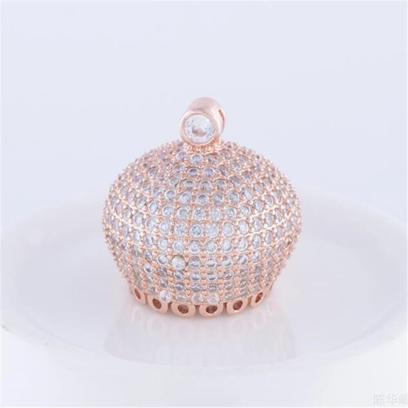 6 шт. Горячие Мода Jewelry Bijoux Циркон Корона Форма Талисманы для браслет Для женщин DIY