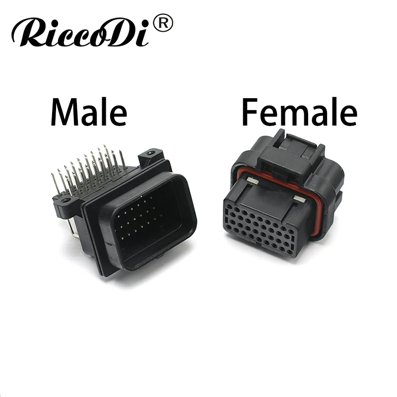 Заменить 34 контактный ECU 4 1437290 0 TE автомобильный коннектор AMP tyco 3900113