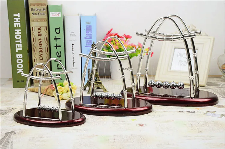 1 шт. Ньютон колыбель Баланс мяч Физика Наука Маятник овальная база стенд Арка