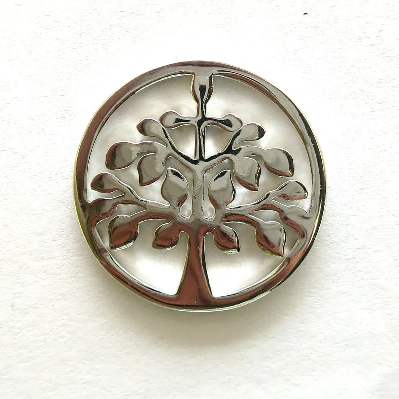 Vinnie дизайн ювелирных изделий розовое золото Древо жизни монета помещается в 35 мм