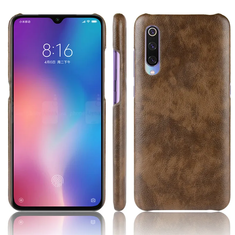Для Xiaomi mi 9 ударопрочный Роскошный Жесткий чехол из искусственной кожи для SE mi9