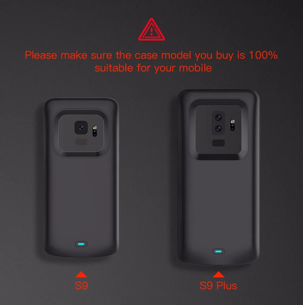 

Чехол для зарядки аккумулятора Samsung Galaxy S9/S9Plus 2019 4700/5200 мАч