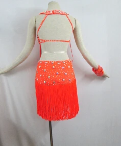 Hot Pink Костюмы для латиноамериканских танцев Танцы/Вальс Танго Костюмы для бальных танцев платье для танцев, Обувь для девочек/Для женщин современные Танцы/выполнить костюм/одежда ld-0019 - Цвет: Hot Pink