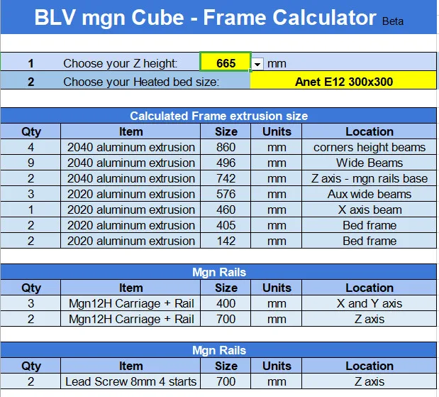 Funssor BLV mgn куб рамка экструзии и MGN рельсы для DIY Anet E12 300x300 Подогрев кровати 3d принтер Z высота 665 мм