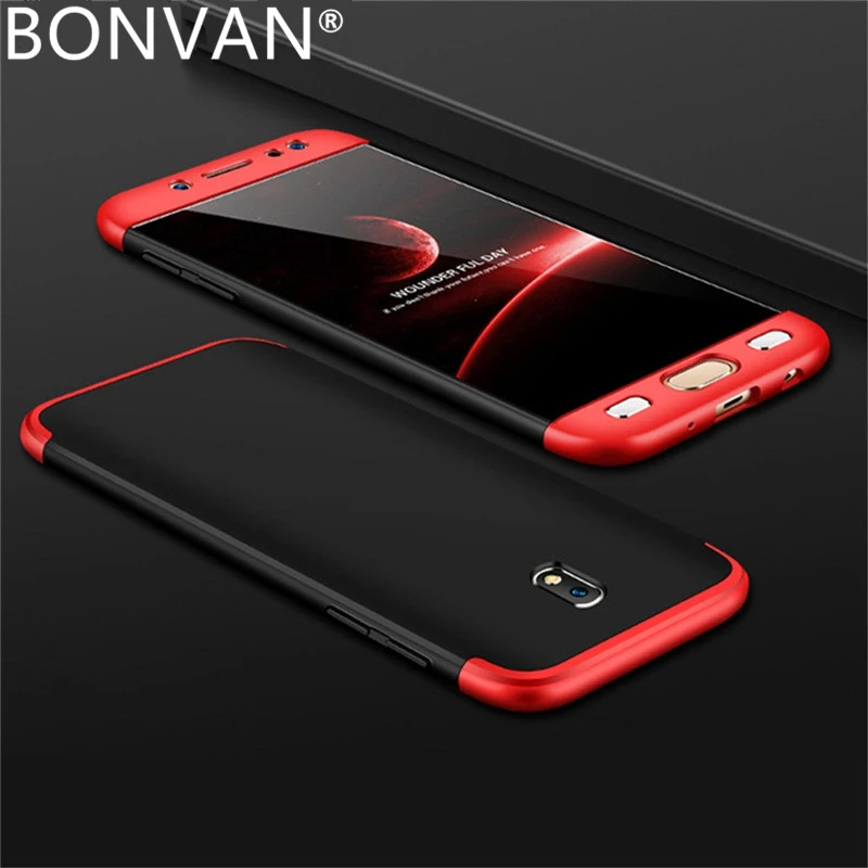 BONVAN 3 в 1, полный защитный чехол для samsung Galaxy J7, J5, J3 Pro, J7Pro, жесткий чехол с эффектом потертости для samsung j7, европейская версия, чехол