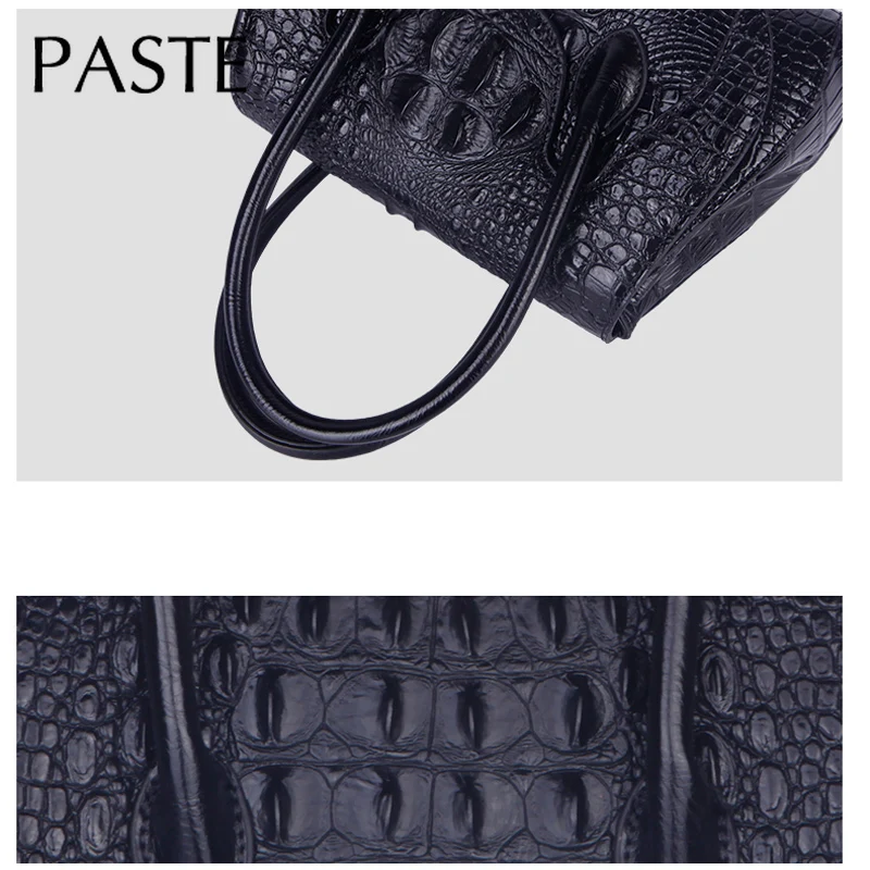 Женская сумка-тоут из крокодиловой коровьей кожи винтажная сумка через плечо с