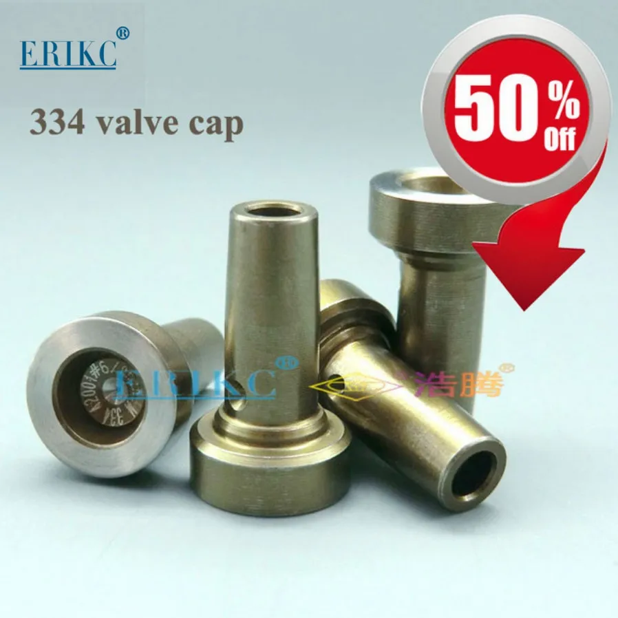 

ERIKC for BOSCH 334 Control Valve Cap Nut Diesel CR Fuel Injector F00VC01334 Valve Head Seat F 00V C01 334 for 0 445 110 Series