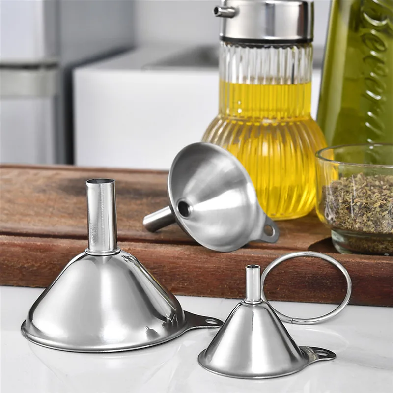 3 шт. нержавеющая сталь Воронка многофункциональные специи фляга для вина фильтр