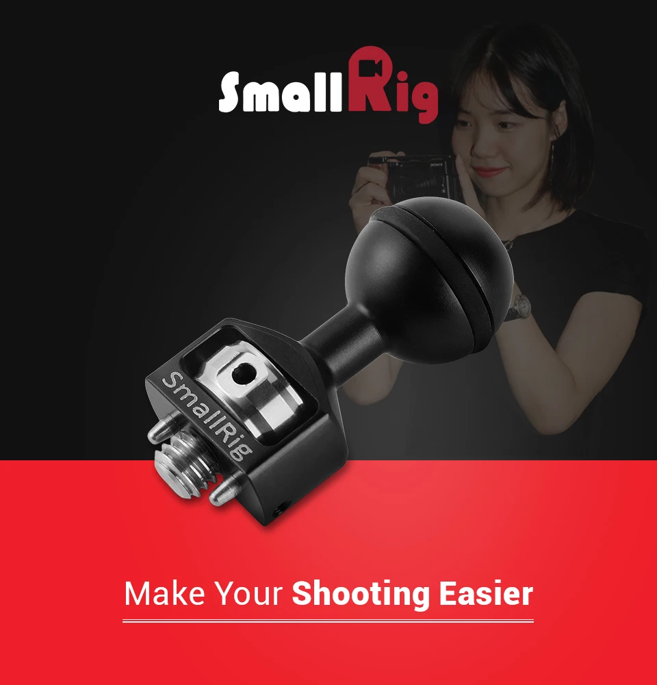 SmallRig DSLR камера Rig Magic фиксатор для Рига Ballhead с Arri обнаружения контакты 2114