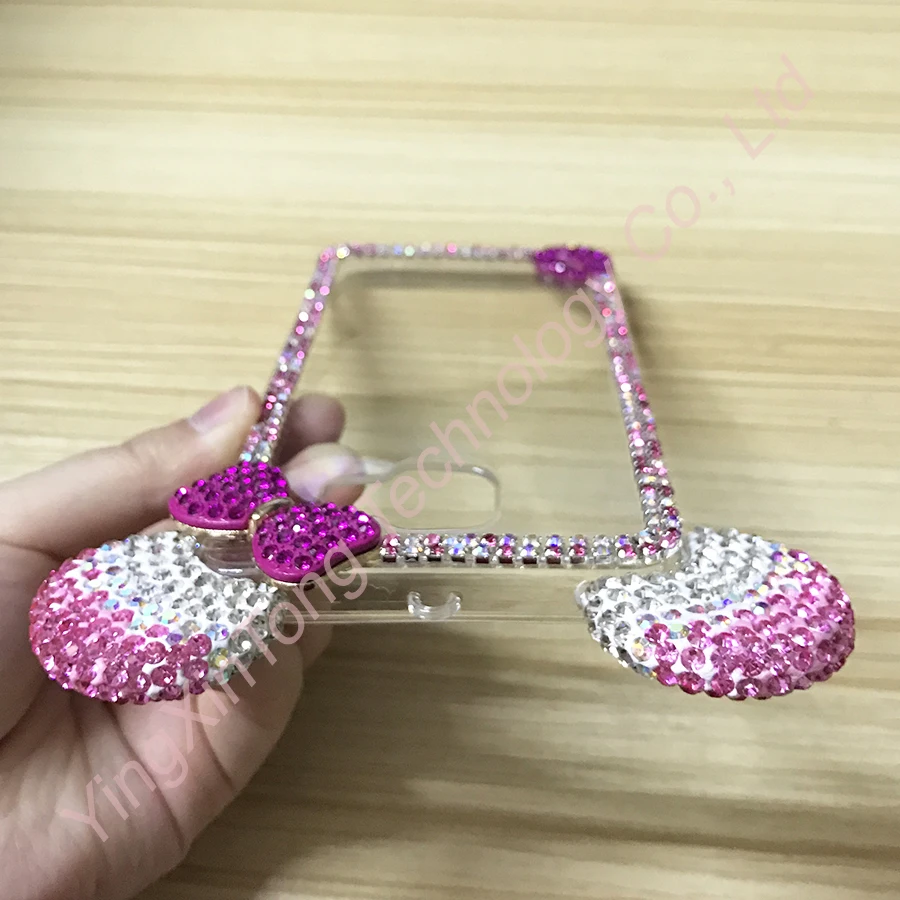 Роскошный чехол со стразами для Samsung Galaxy J3 J5 J7 A5 Fundas Capa уши Микки-Мауса Блестящий Алмазный ТПУ чехол для телефона