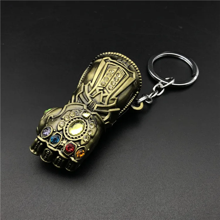 Marvel Avengers 4 Infinity War брелок танос перчатка Модель брелок для ключей на цепочке и женский подарок брелок модная игрушка фигурки для хобби