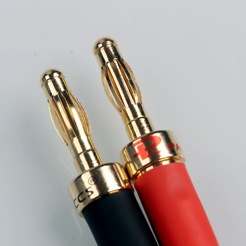8 шт. медные прямые разъемы для музыкального аудио с термоусадочными