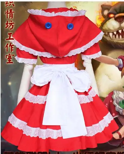 

LOL Gothic Lolita Annie (Christmas) Dress Uniform Maid Outfit Anime Cosplay Costume