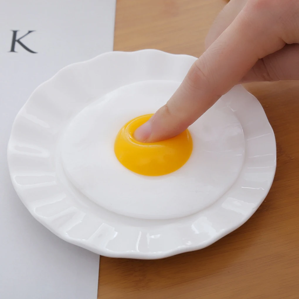 

Lovely Fried Egg Relieve Stress Toys Omelette Anti-stress Adults Kids Healing Toy Pressure Reliever Relief fun Antistress gifts