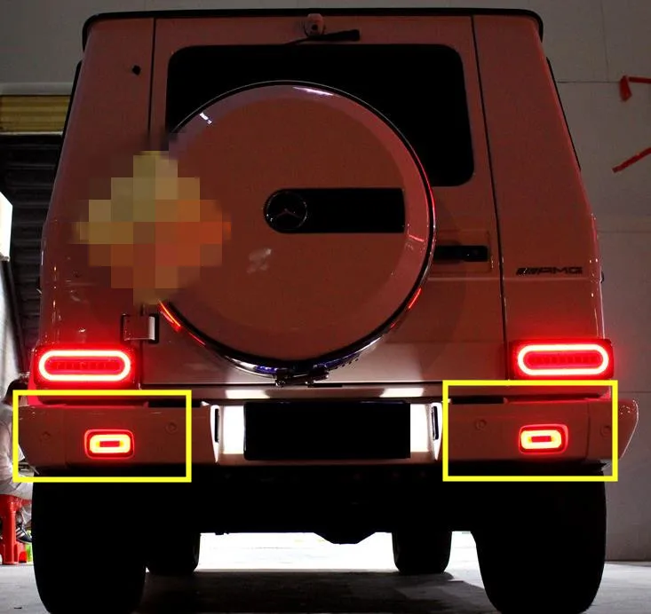 G class w463 задний бампер светодиодный liights для G wagon G350 G500 G63 G65 задний бампер светодиодный противотуманный фонарь поворотный светодиодный фонарь