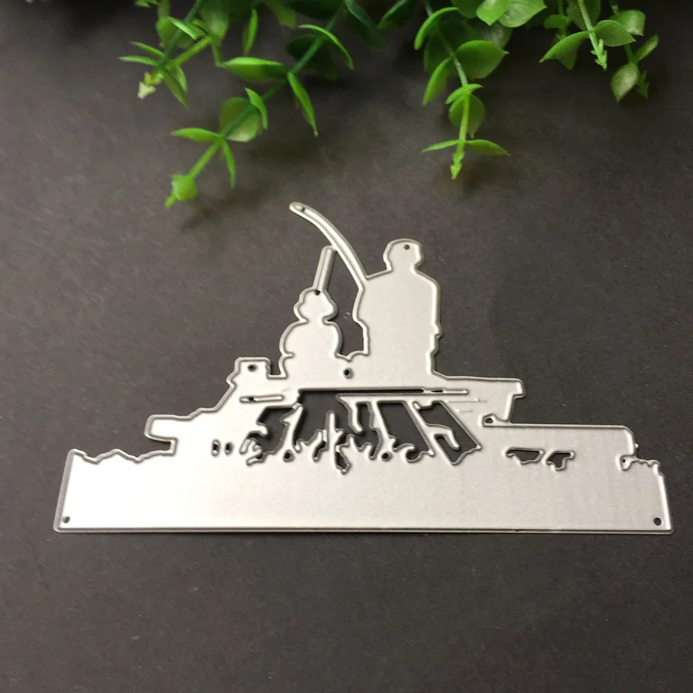 Металлические режущие штампы отец go рыбалка с сон рамка Скрапбукинг Крафтовая