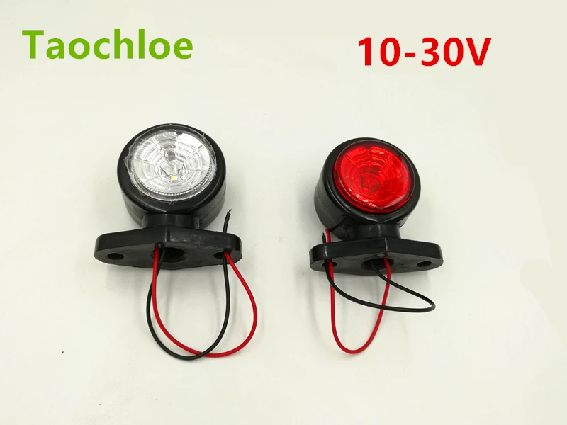 011 RW 1 пара 2 ''10-30 V светодиодный резиновый стебель световые маркеры Контурные лампы индикаторные огни внешние фонари заднего хода для прицепов грузовых автомобилей - Цвет: 011 RW