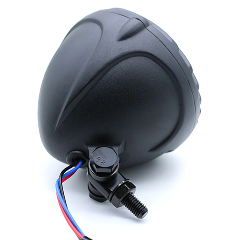 Светодиодные фары для мотоциклов круглые противотуманные фары 12 V 4-7/8 ''для Cafe Racer Sportster измельчитель Bobebr матовый черный 35 Вт M10