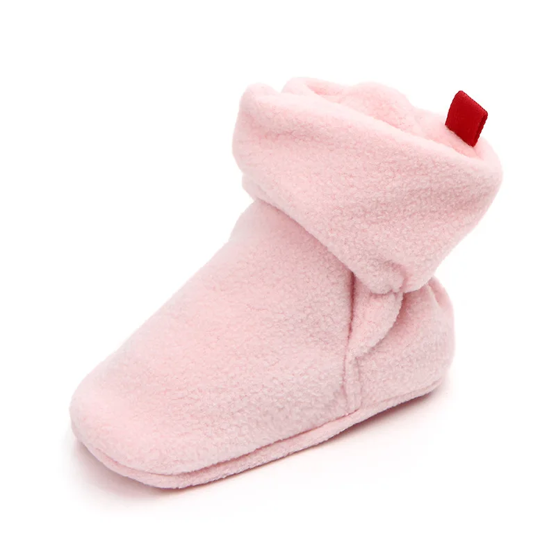 Kidadndy/Лидер продаж; Boots12-color для маленьких мальчиков и девочек; обувь для малышей с высоким голенищем; нескользящая обувь для детей 0-1 лет с мягкой подошвой; TDS44 - Цвет: Бежевый