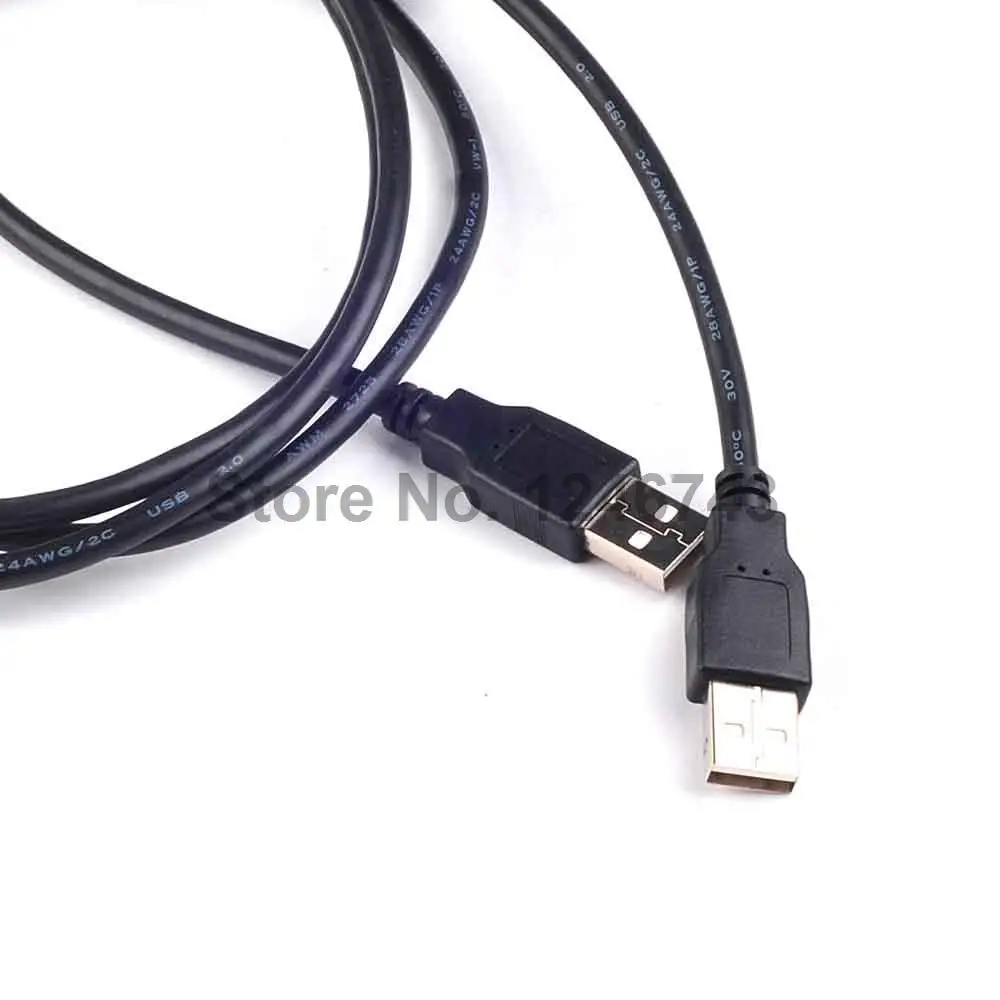 1PCS Black USB 2.0 Male To M/M Extension Connector Adapter Cable Cord Wire | Обустройство дома
