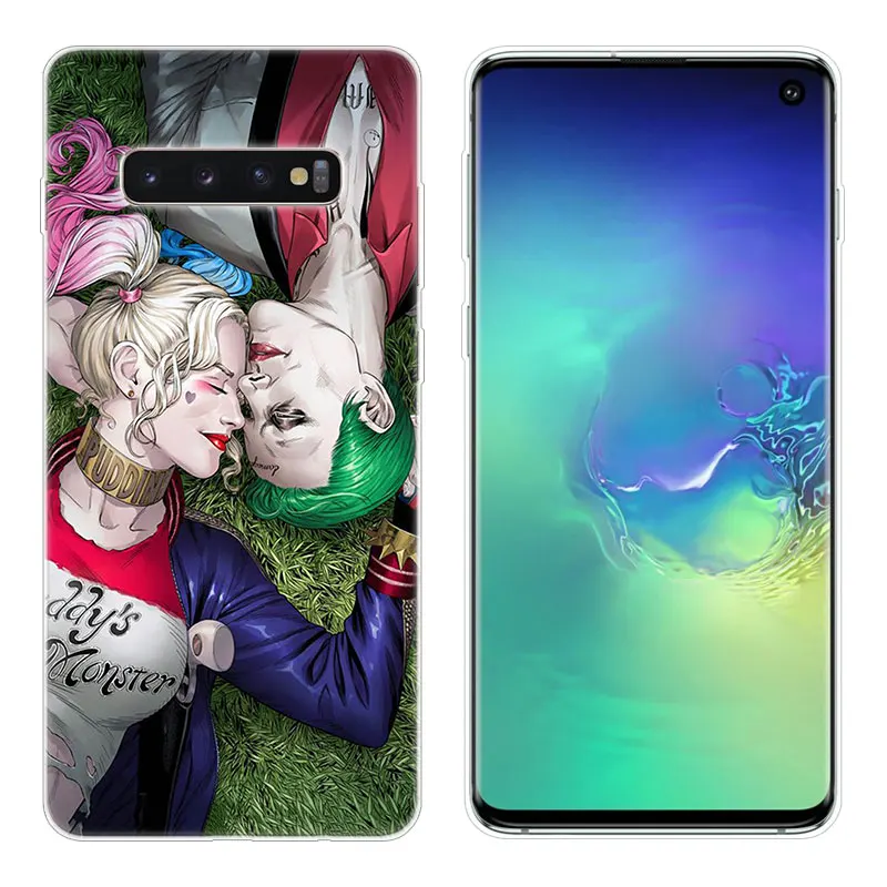 Горячий Джокер Харли Quin Мягкий силиконовый чехол для samsung Galaxy S10 S9 S8 Plus S7 Edge A6 A8 Plus A7 A9 A5 Модный чехол