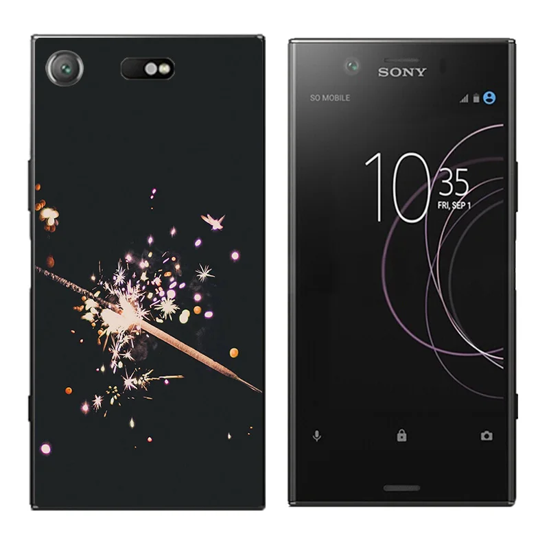4 6 'чехол для Sony Xperia XZ1 Compact чехлы телефонов с треугольным принтом Z1 мягкий