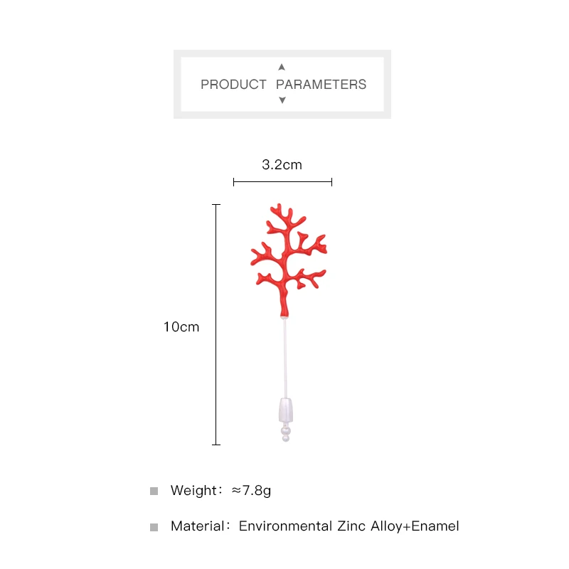 Западный дизайн подарок красная эмалированная Коралловая Брошь булавка 2018