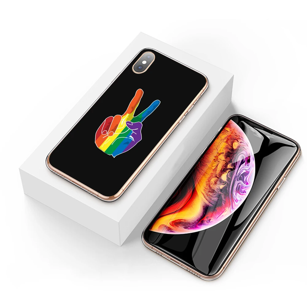 Жесткий чехол Lavaza Love Is LGBT с радужным сердцем для POCOPHONE F1 Xiaomi A2 8 9 SE Lite A1 Max 3 Redmi Note 7