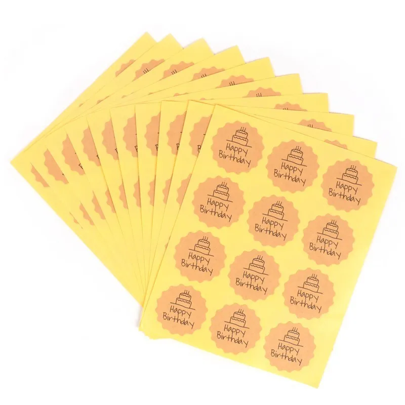 Delidge 120 шт. круглые наклейки для тортов ручной работы выпечки | Дом и сад