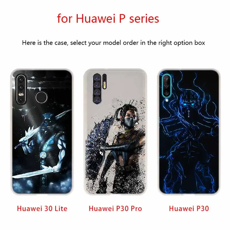 Чехол для телефона Mortal Kombat Huawei P40 P9 P10 P20 P30 Lite Cases Pro P Smart 2019 мягкий чехол|Бамперы| |
