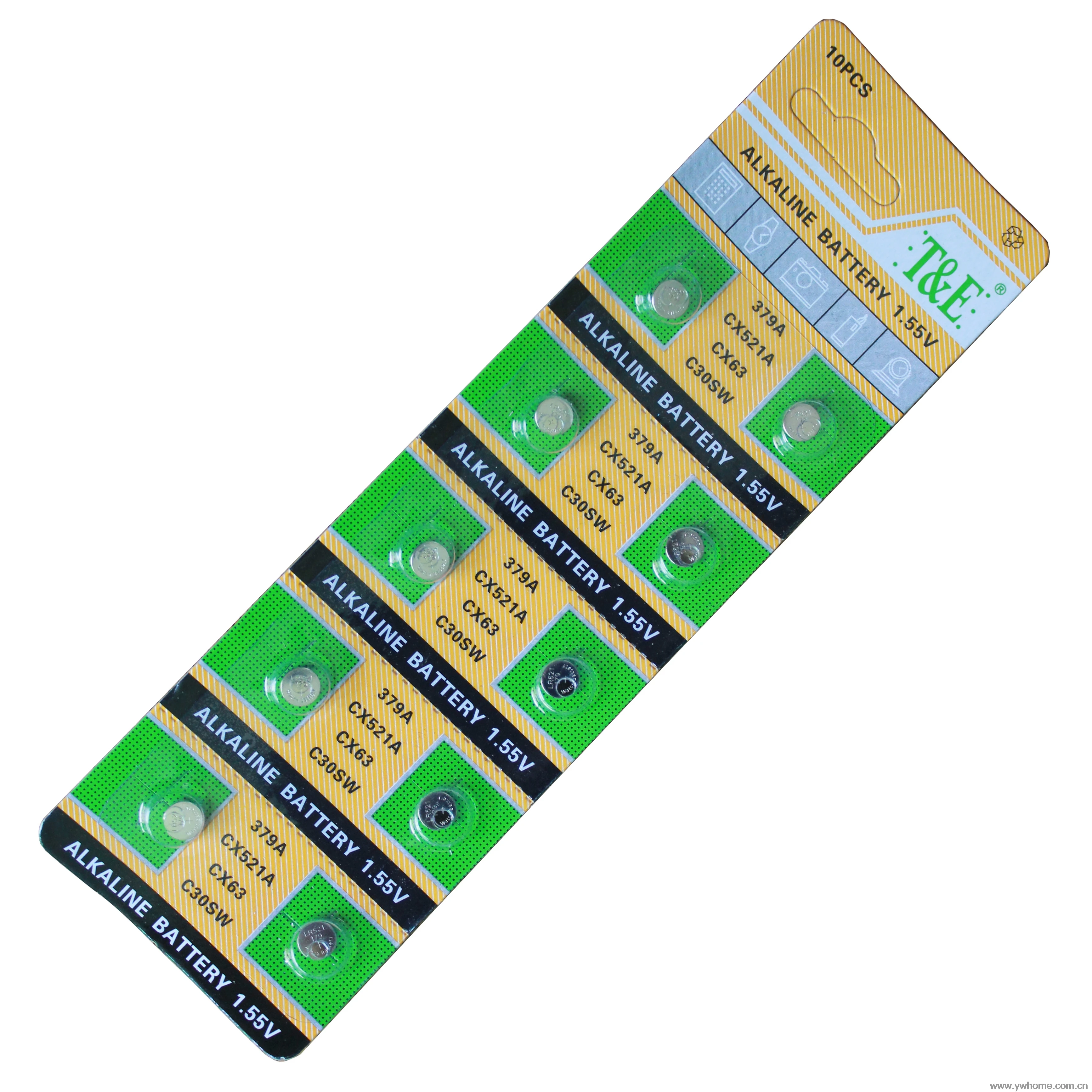 10 шт. щелочные батарейки AG0 LR521 379 SR521|watch battery|watches battery 379battery |