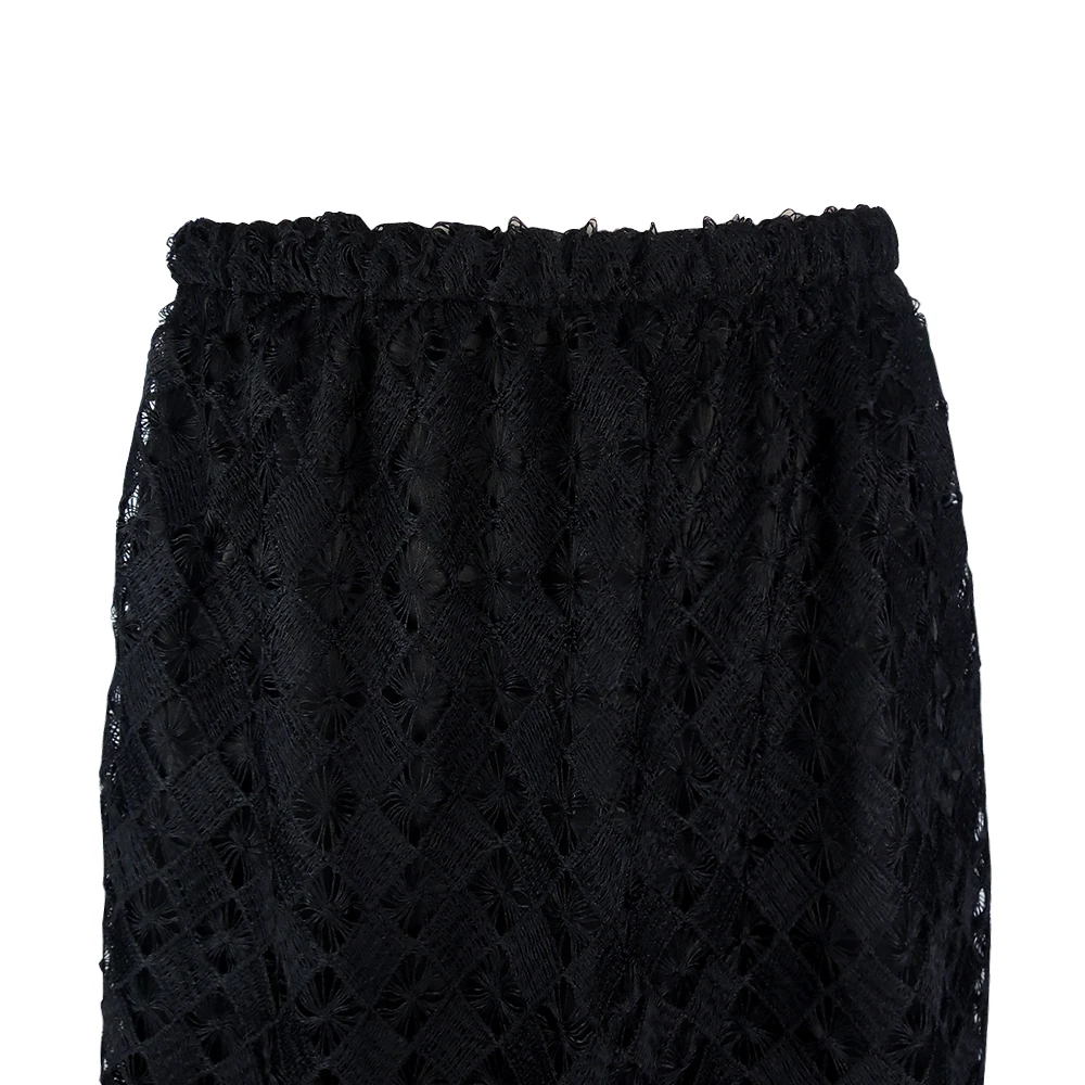 YTL плюс Размеры кружевные юбки для Для женщин Элегантный Цветочный крючком