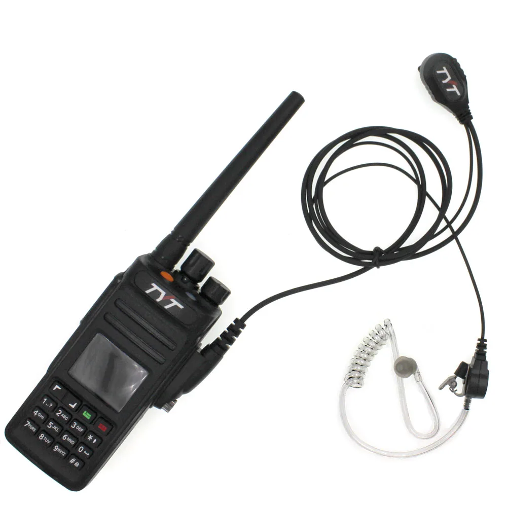 radio and AT-MD398 TYT md-398 цифровая портативная рация 10 Вт UHF 400-470 МГц двухстороннее радио ham приемопередатчик IP67 Водонепроницаемый DMR радио - Цвет: radio and AT-MD398