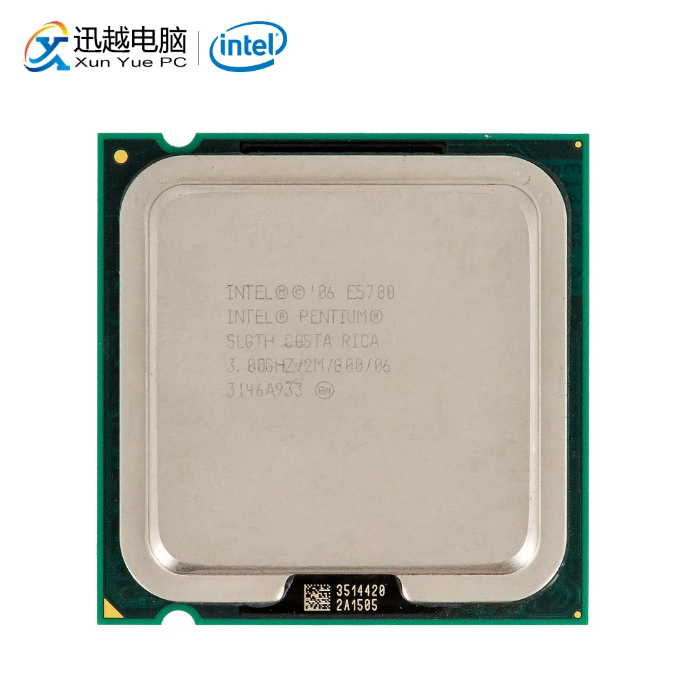 Двухъядерный процессор Intel Pentium E5700 для настольных ПК 3 0 ГГц 2 Мб кэш памяти FSB 800 МГц