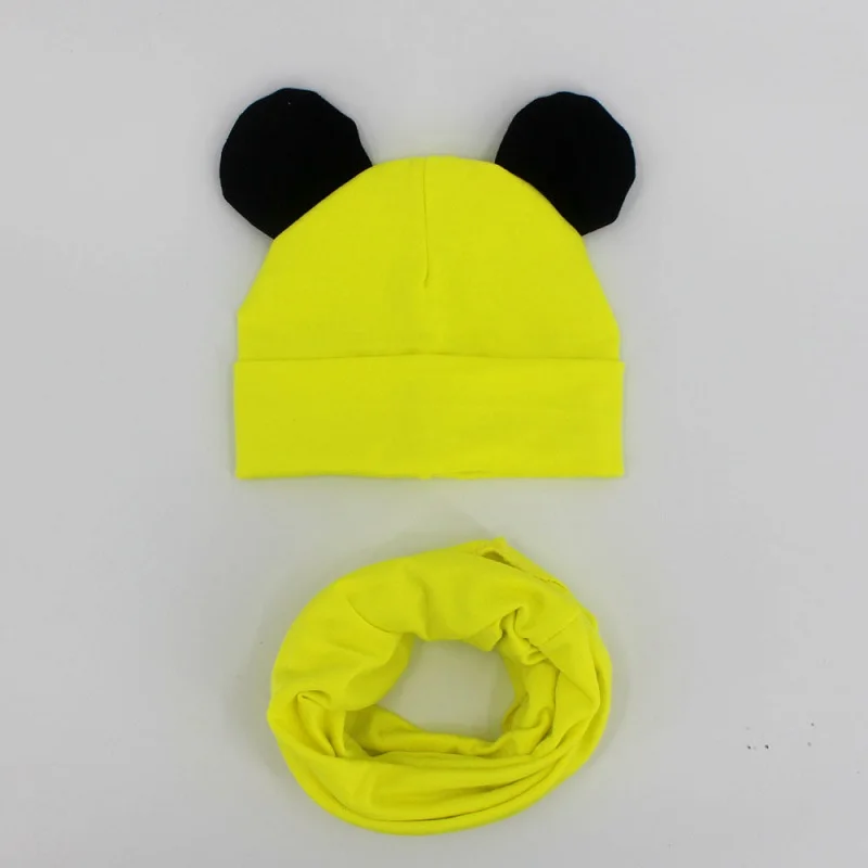 Baby Hat Cotton Ear Cap For Boys And Girls Winter Hat Scarf Set Children Boys Cap Scarf 2PCS
