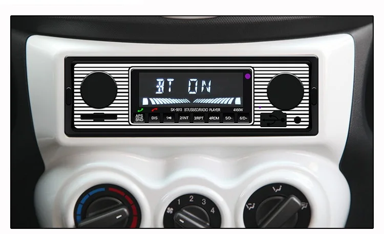 Adeeing, Bluetooth, винтажное автомобильное радио, MP3 плеер, стерео, USB, AUX, классическое, автомобильное стерео аудио, транспортное средство, интегрированное, автомобильное радио, MP3 плеер