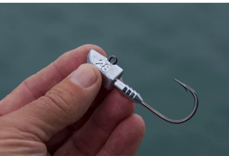 Mustad Рыбалка Крючки JH32833 свинцовая головка крючок Высокоуглеродистая сталь джиг рыболовные снасти Pesca Мягкая приманка держатель Pesca бас колючий бас