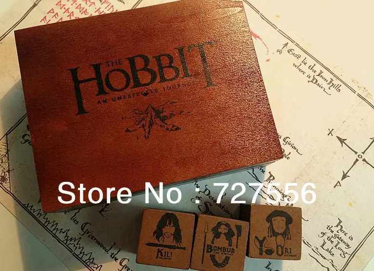 FREE SHIPPING THE Lord of The Rings seal hobbit stamp Vintage 1LOT=12PCS | Канцтовары для офиса и дома