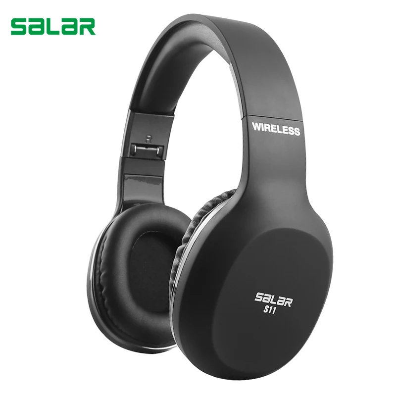 Salar S11 беспроводные наушники Bluetooth гарнитура складные регулируемые с микрофоном
