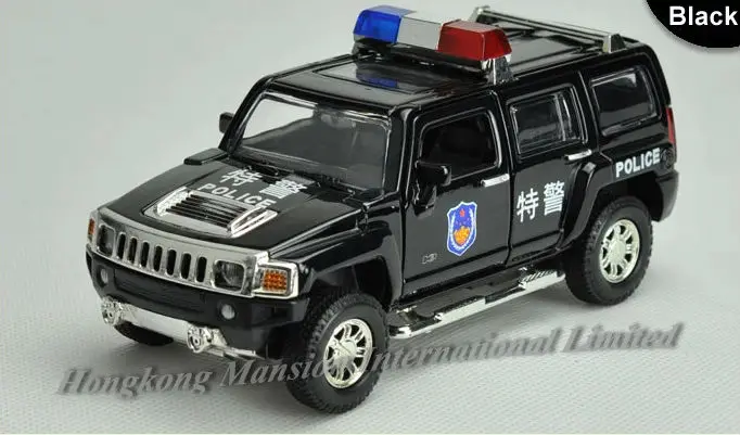 1:32 весы сплав металл литье под давлением ForPolice модель автомобиля для Hummer H3