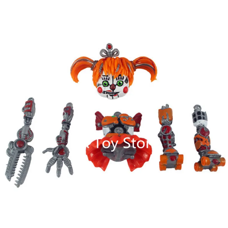 6 шт./компл. с рисунком персонажей из игры «пять ночей в Фредди» «Five Nights At Freddy's», «пять ночей игрушек Фредди fazbears пиццерия симулятор Ver Фокси» из мультфильма для мальчика, Чика, легкий и вместительный Длинный кошелек подвижные суставы куклы детские игрушки